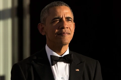 Tổng thống Mỹ Barack Obama chúc mừng tổng thống Philippines. (Nguồn: Getty Images)