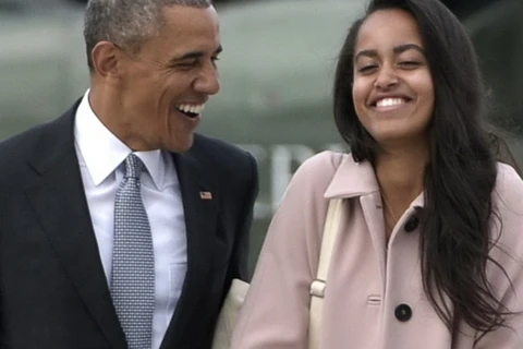 Tổng thống Mỹ Obama và con gái Malia. (Nguồn: abcnews.go.com)