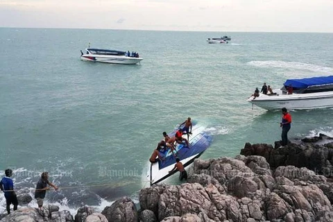 3 người đã thiệt mạng và 1 người mất tích sau vụ lật tàu. (Nguồn: bangkokpost)