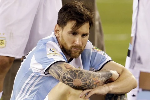 Messi buồn bã sau thất bại ở Copa America. (Nguồn: AP)