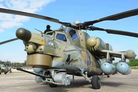 Máy bay trực thăng quân sự Mi-28 NE. (Nguồn: Sputnik)