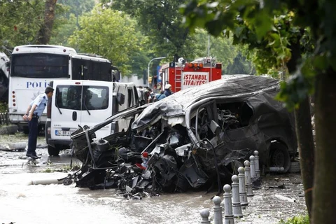 Hiện trường một vụ đánh bom ở Thổ Nhĩ Kỳ. (Nguồn: Reuters)