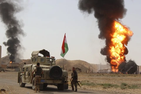 Mỏ dầu của Iraq bị IS tấn công. (Nguồn: cnn.com)