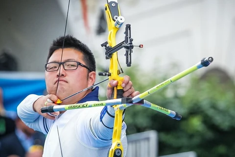 Cung thủ Hàn Quốc Kim Woo-jin. (Nguồn: AP)