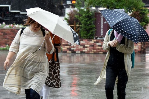 Nhật Bản chịu ảnh hưởng bởi bão Mindulle. (Nguồn: AFP)