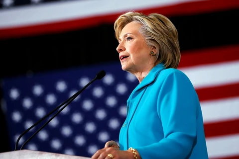 Bà Hillary Clinton, ứng viên đảng Dân chủ. (Nguồn: Getty Images)