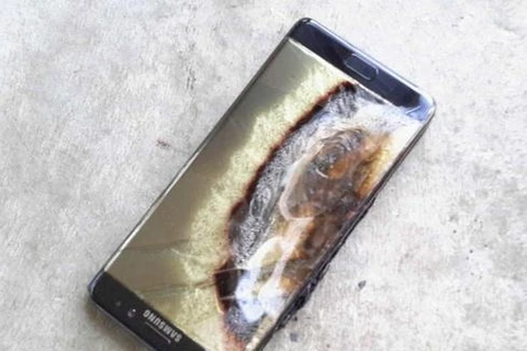 Điện thoại Galaxy Note 7. (Nguồn: theaustralian.com.au)