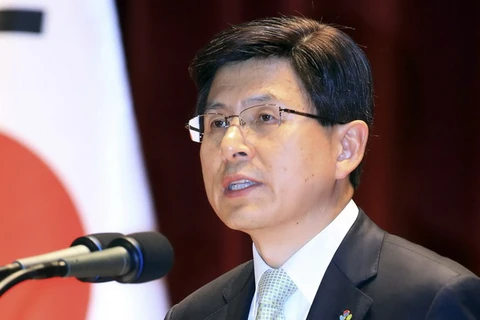 Thủ tướng Hwang Kyo-ahn, người đang giữ chức quyền Tổng thống Hàn Quốc. (Nguồn: Getty Images)