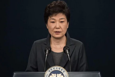 Tổng thống Hàn Quốc bị luận tội Park Geun-hye. (Nguồn AFP/Getty Images)