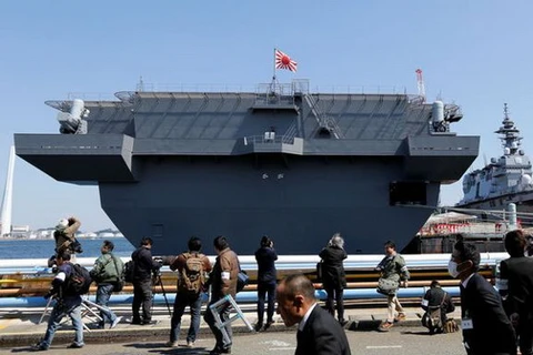 Tàu chở trực thăng Kaga của Nhật Bản. (Nguồn: Reuters)