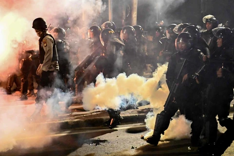 Lực lượng cảnh sát Indonesia. (Nguồn: AFP/Getty Images)