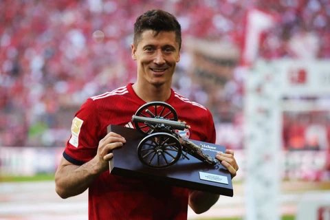 Lewandowski lần thứ tư giành danh hiệu Vua phá lưới Bundesliga. (Nguồn: Getty Images)