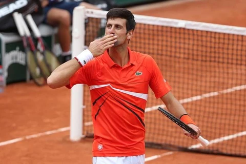 Djokovic giành vé vào tứ kết Roland Garros 2019. (Nguồn: Getty Images)