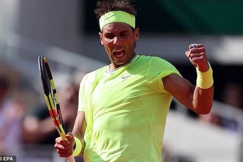 Nadal ghi tên mình vào chung kết Roland Garros 2019. (Nguồn: EPA)