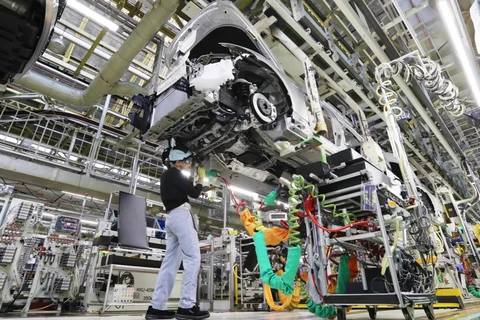 Xưởng lắp ráp ôtô của Toyota tại Toyoda, Nhật Bản. (Nguồn: nikkei.com)