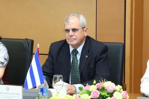 Thư ký Hội đồng Nhà nước Cuba Homero Acosta Álvarez. (Ảnh: Lâm Khánh/TTXVN)