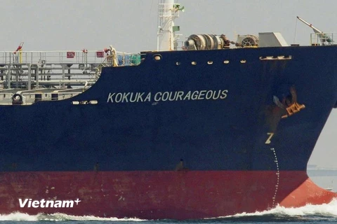 Tàu chở dầu Kokuka Courageous. (Ảnh: Reuters/TTXVN)