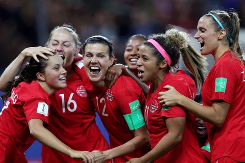 Tuyển nữ Canada vào vòng 1/8 World Cup nữ 2019. (Nguồn: Getty Images)