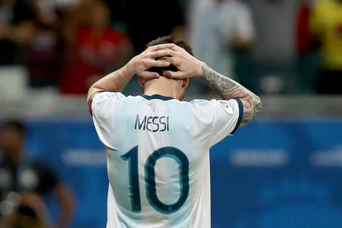 Messi mờ nhạt trong trận thua của Argentina. (Nguồn: Getty Images)