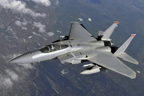 Máy bay chiến đấu F-15C Eagle của Không quân Mỹ. (Nguồn: AP)