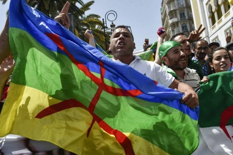 Biểu tình ở Algeria. (Nguồn: AFP)