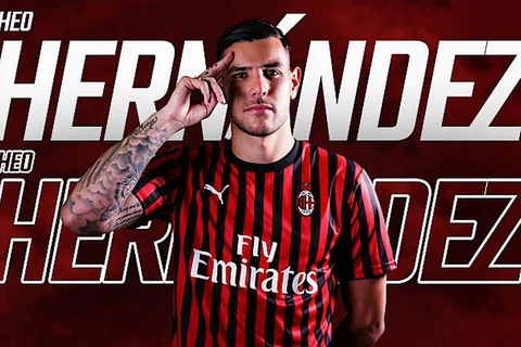 Theo Hernandez gia nhập AC Milan. (Nguồn: SempreMilan)