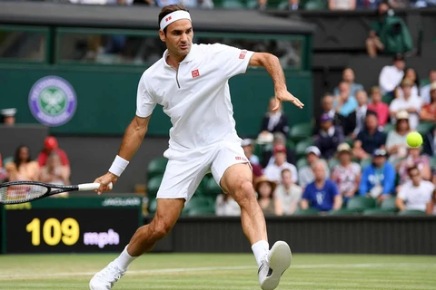 Federer chỉ còn cách chiến thắng thứ 100 ở Wimbledon đúng 1 trận đấu. (Nguồn: Getty Images)