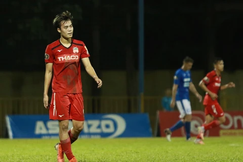 Hoàng Anh Gia Lai tụt xuống vị trí thứ 13 tại V-League 2019. (Ảnh: Nguyên An/Vietnam+)