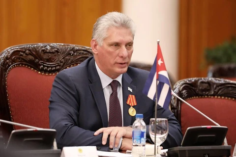 Chủ tịch Hội đồng Nhà nước và Hội đồng Bộ trưởng Cuba Miguel Díaz-Canel. (Nguồn: EFE)