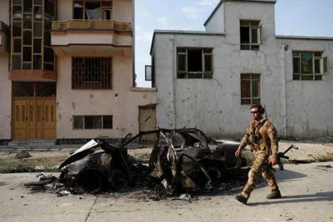 Hiện trường vụ đánh bom ở Afghanistan. (Nguồn: Reuters)
