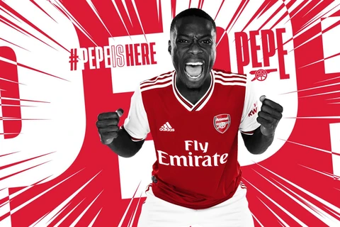 Nicolas Pepe đầu quân cho Arsenal. (Nguồn: Arsenal.com)