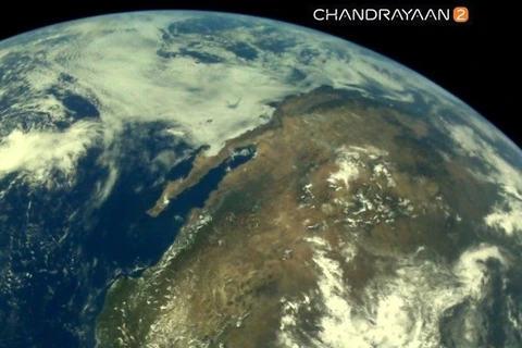 Hình ảnh được tàu Chandrayaan-2 gửi về. (Nguồn: The Weather Channel)