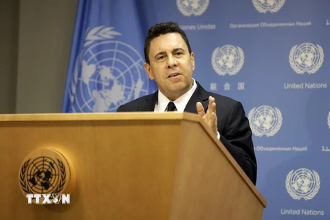 Đại sứ Venezuela tại Liên hợp quốc Samuel Moncada. (Ảnh: THX/TTXVN)