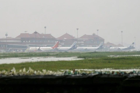 Sân bay Kochi bị ảnh hưởng bởi lũ lụt. (Nguồn: Reuters)