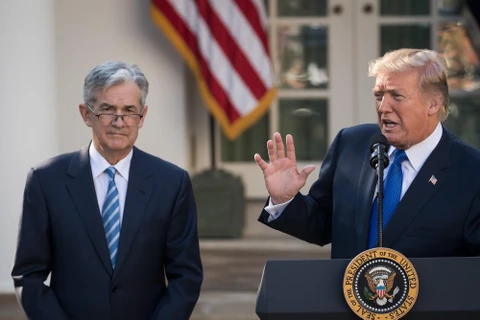 Tổng thống Trump chỉ trích Chủ tich Fed Jerome Powell thiếu tầm nhìn. (Nguồn: Getty Images)