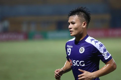 Quang Hải lập cú đúp cho Hà Nội FC. (Ảnh: Nguyên An/Vietnam+)