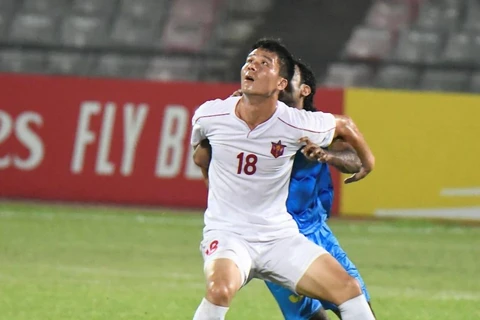 Kim Yu-song lập cú đúp giúp April 25 giành vé vào chung kết. (Nguồn: AFC)