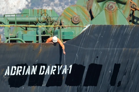 Tàu chở dầu Adrian Darya của Iran. (Ảnh: AFP/TTXVN)