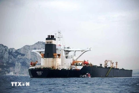 Tàu chở dầu Adrian Darya 1, trước đây gọi là Grace 1, của Iran. (Ảnh: IRNA/TTXVN)