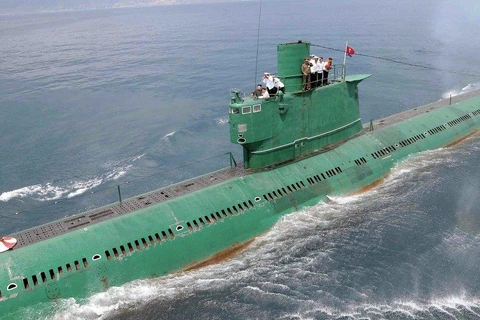 Tàu ngầm của Triều Tiên. (Nguồn: Reuters)
