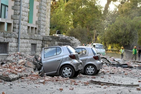 Động đất gây thiệt hại tại Albania. (Nguồn: CNN)