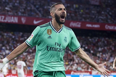 Benzema mang chiến thắng về cho Real Madrid. (Nguồn: Getty Images)