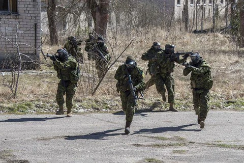 Hình ảnh một cuộc tập trận tại Latvia. (Nguồn: theglobeandmail)