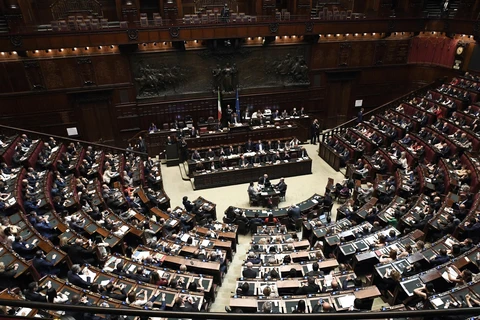 Toàn cảnh một phiên họp của Hạ viện Italy. (Nguồn: AFP/TTXVN)