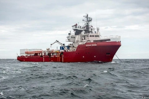 Tàu cứu hộ Ocean Viking. (Nguồn: dpa)