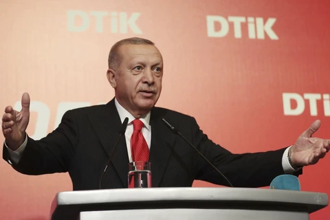 Tổng thống Thổ Nhĩ Kỳ Recep Tayyip Erdogan. (Nguồn: AP)