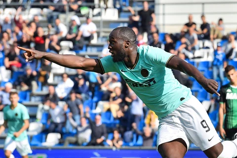 Lukaku lập cú đúp giúp Inter giành chiến thắng. (Nguồn: oasport.it)