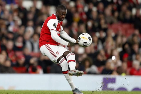 Nicolas Pepe lập cú đúp giúp Arsenal giành chiến thắng.