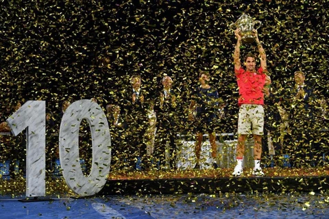 Federer lần thứ 10 vô địch Basel Open. (Nguồn: AFP)