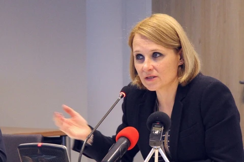 Người phát ngôn của EU, Maja Kocijancic. (Nguồn: AP)